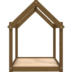 Maison Exclusive Niches, Paniers Et Transports | - Lit pour chien marron miel 101x70x90 cm bois de pin solide