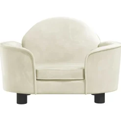 Maison Exclusive Niches, Paniers Et Transports | - Lit pour chien crème 66x40x45 cm velours