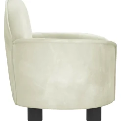 Maison Exclusive Niches, Paniers Et Transports | - Lit pour chien crème 66x40x45 cm velours