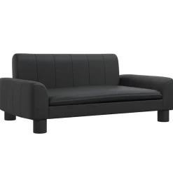 Maison Exclusive - Lit pour chien noir 70x45x30 cm similicuir Hot