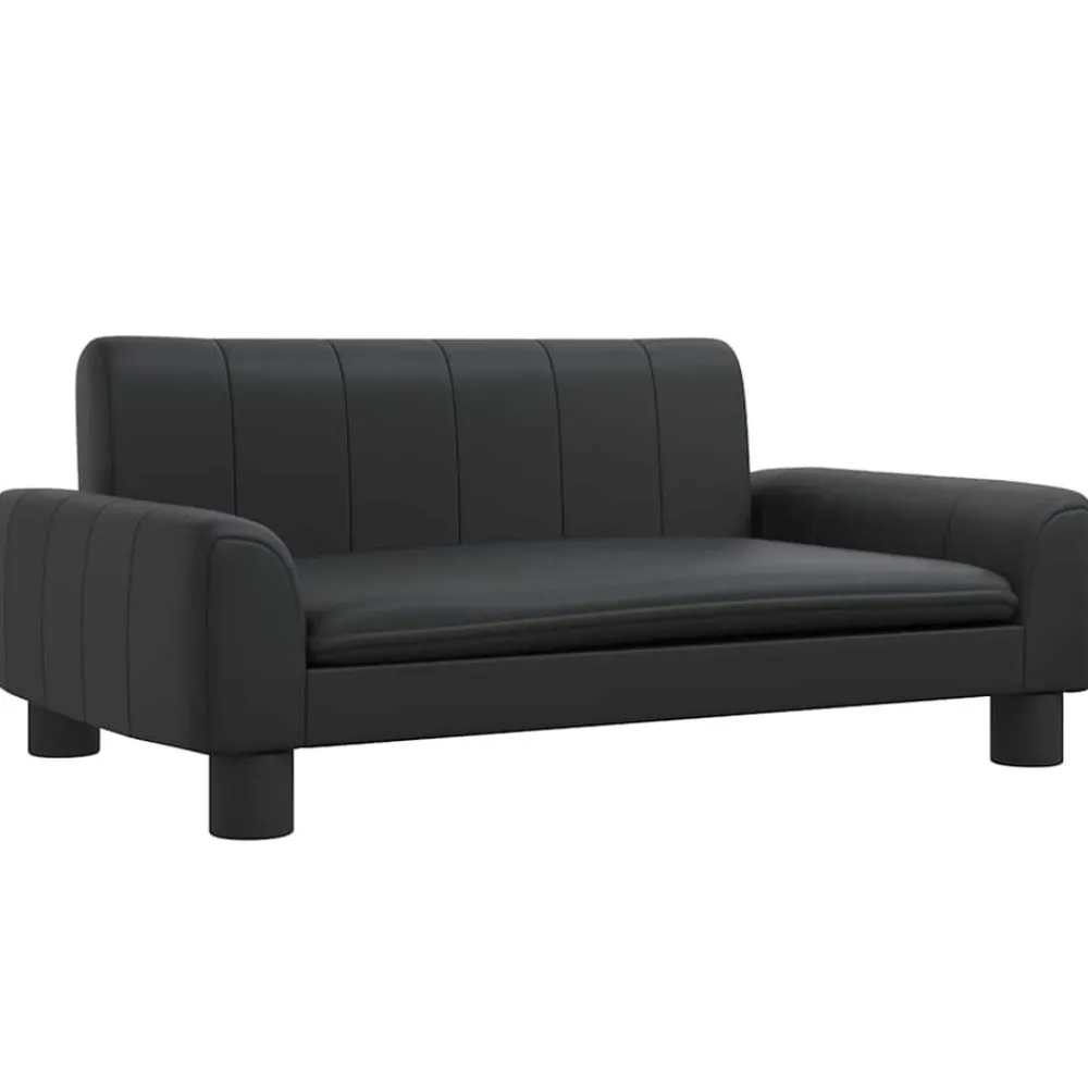 Maison Exclusive - Lit pour chien noir 70x45x30 cm similicuir Hot