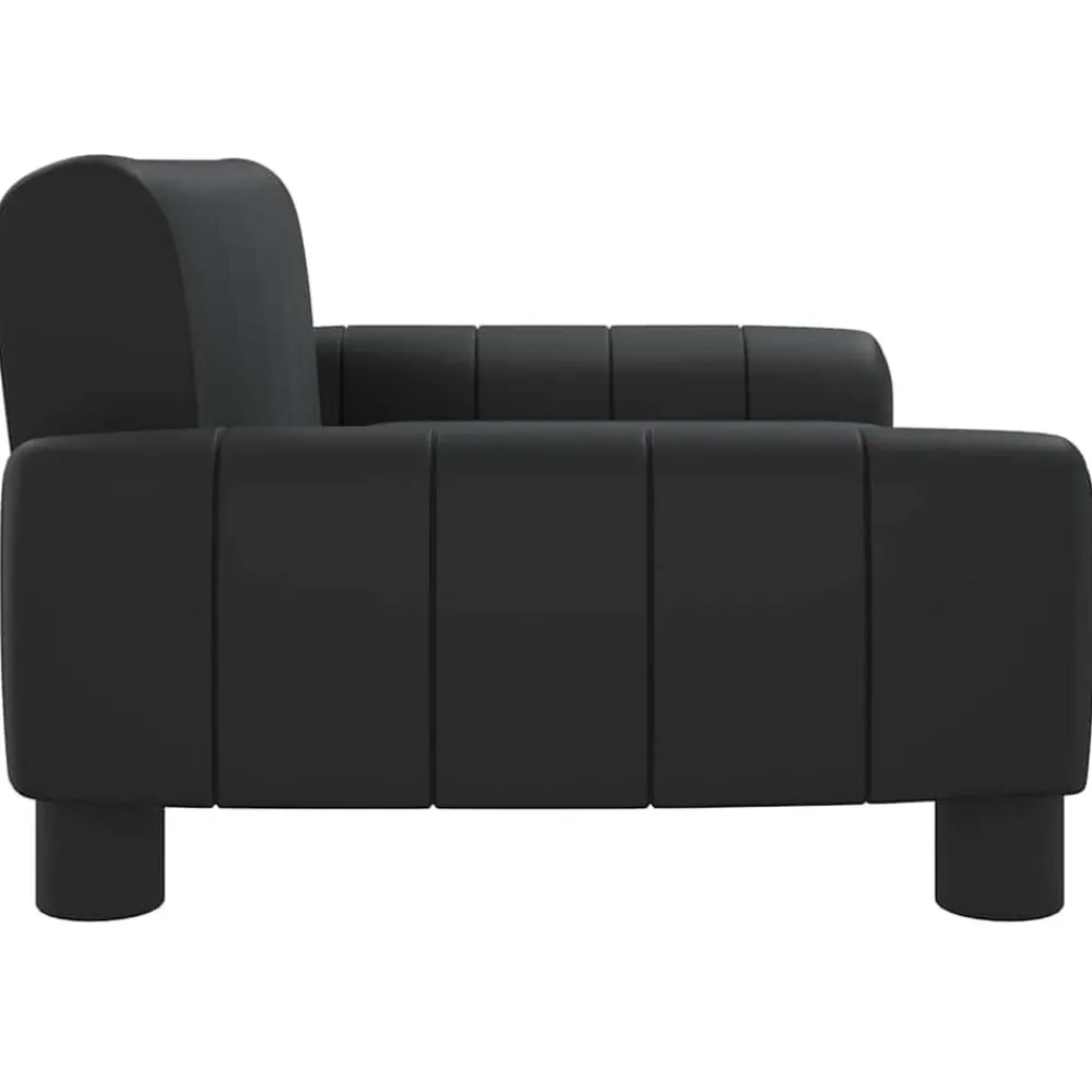 Maison Exclusive - Lit pour chien noir 70x45x30 cm similicuir Hot