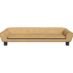 Maison Exclusive Niches, Paniers Et Transports | - Lit pour chiens noir 99x89x21 cm peluche et similicuir