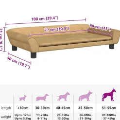Maison Exclusive Niches, Paniers Et Transports | - Lit pour chiens noir 99x89x21 cm peluche et similicuir