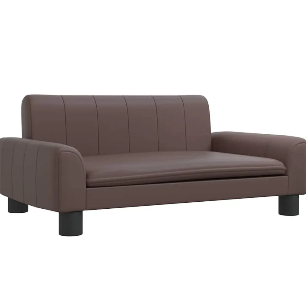 Maison Exclusive - Lit pour chien marron 70x45x30 cm similicuir Discount