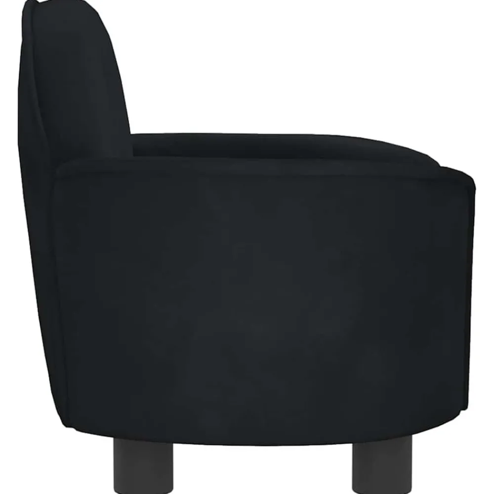 Maison Exclusive Niches, Paniers Et Transports | - Lit pour chien noir 66x40x45 cm velours