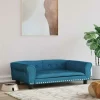 Maison Exclusive Niches, Paniers Et Transports | - Lit pour chien ergonomique mousse bleu foncé 75x53cm similicuir