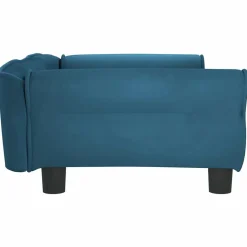 Maison Exclusive Niches, Paniers Et Transports | - Lit pour chien ergonomique mousse bleu foncé 75x53cm similicuir