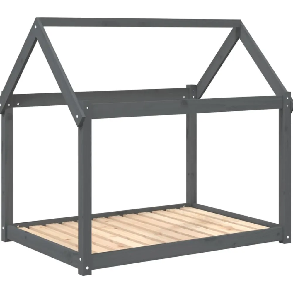 Maison Exclusive - Lit pour chien gris 111x80x100 cm bois de pin solide