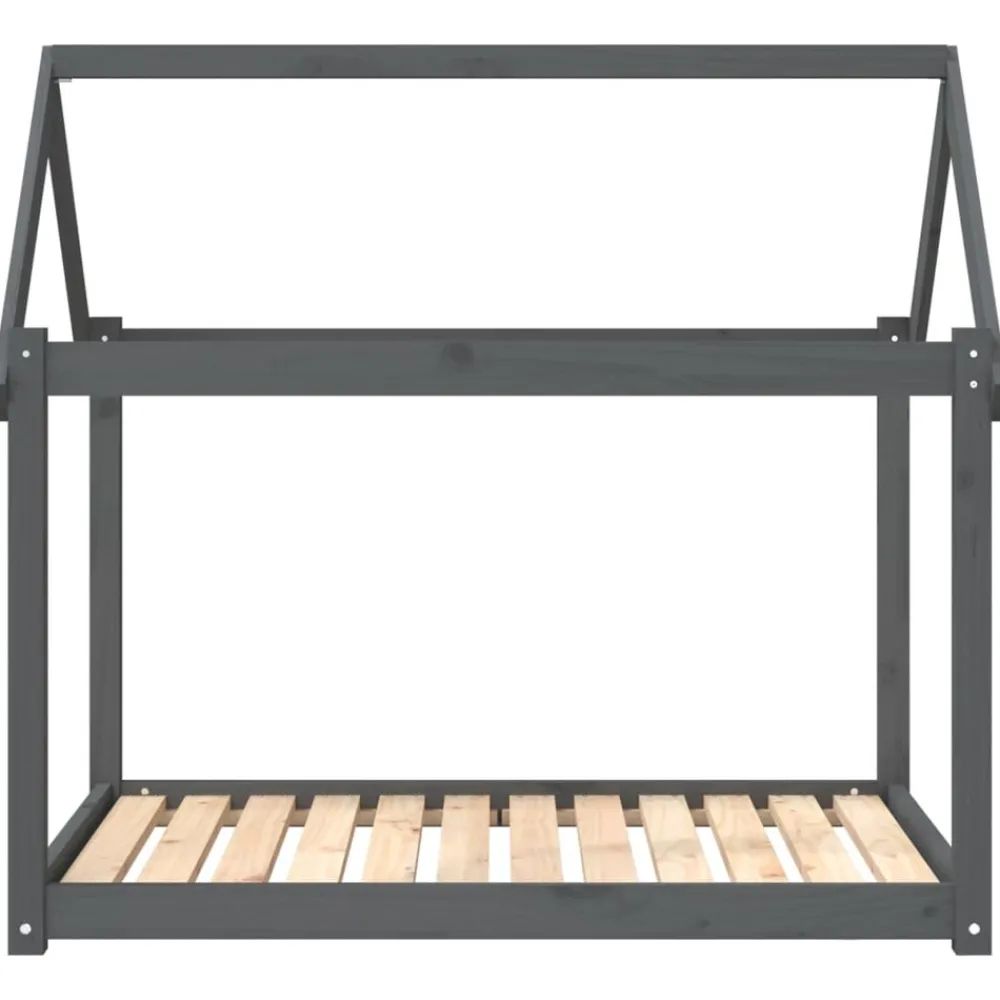 Maison Exclusive - Lit pour chien gris 111x80x100 cm bois de pin solide