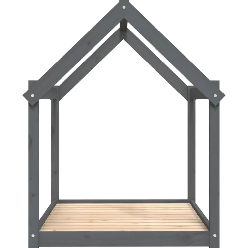 Maison Exclusive - Lit pour chien gris 111x80x100 cm bois de pin solide