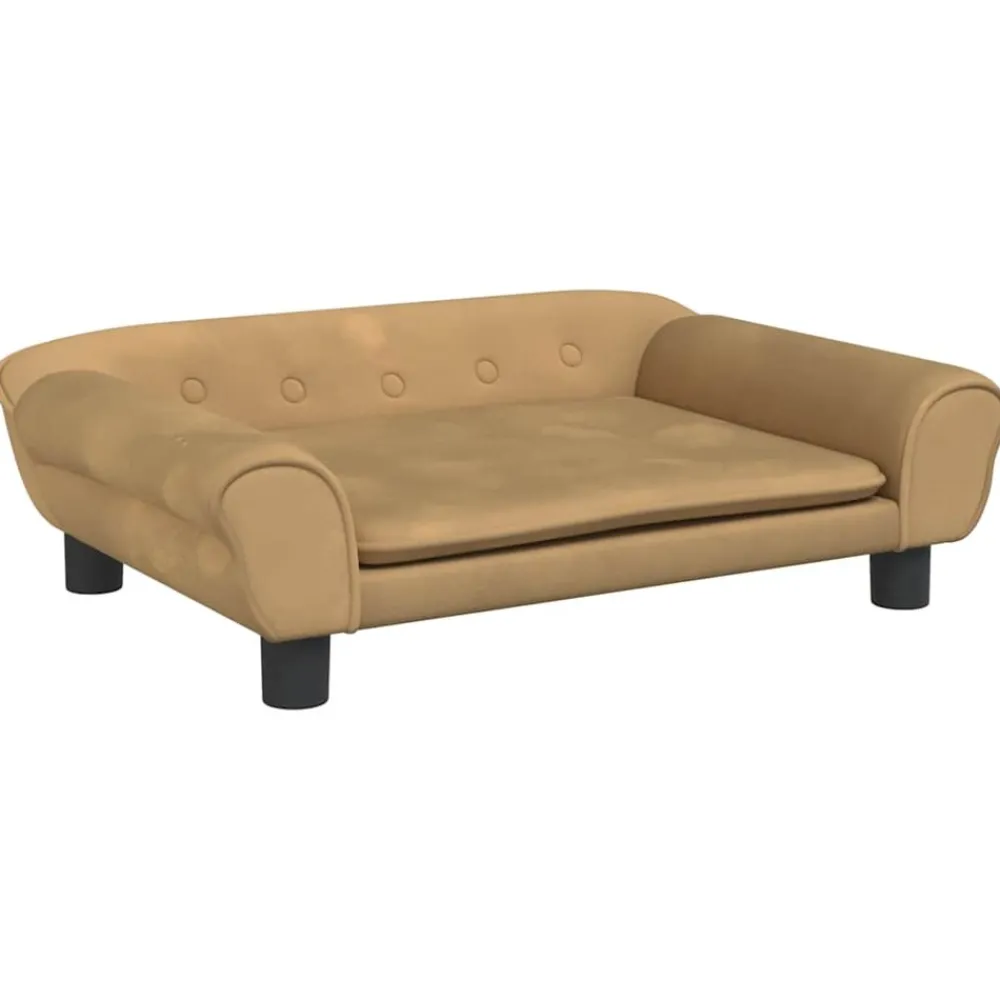 Maison Exclusive - Lit pour chien marron 70x48x22 cm velours Online