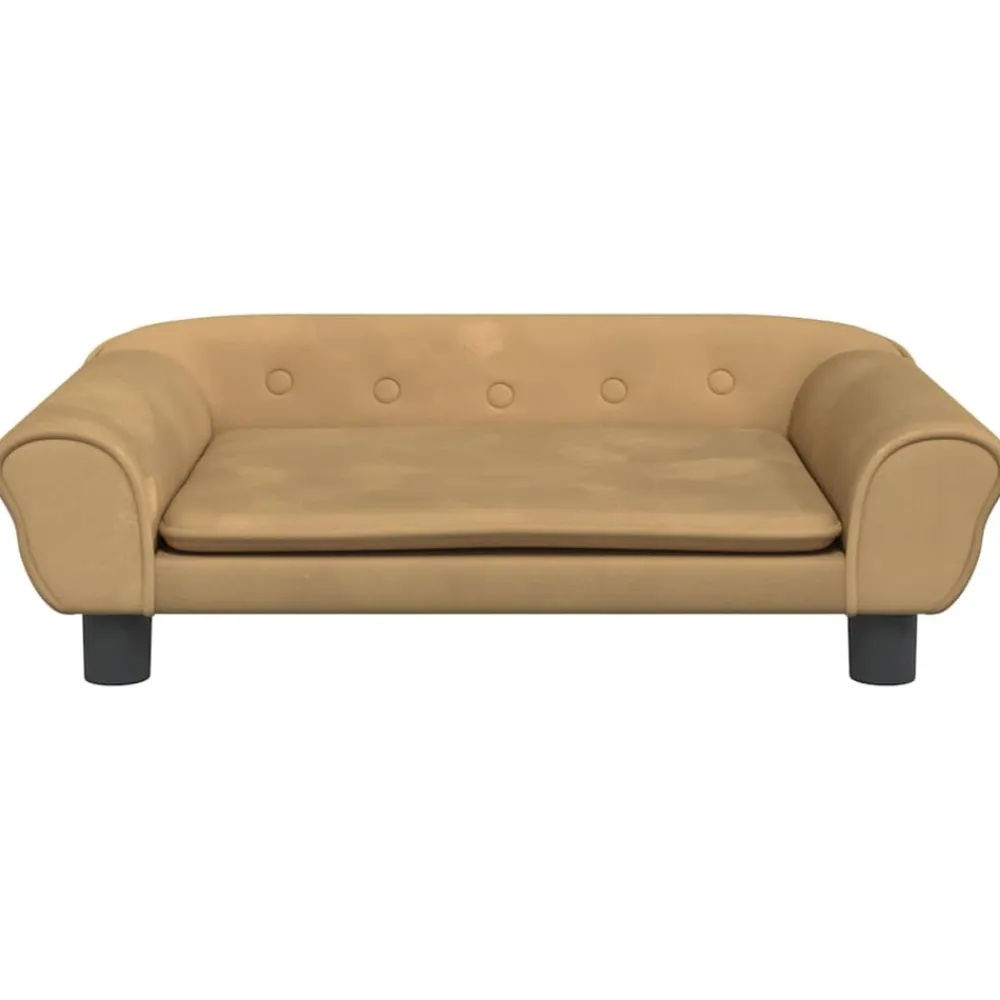 Maison Exclusive - Lit pour chien marron 70x48x22 cm velours Online