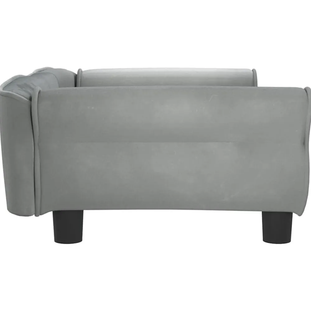 Maison Exclusive - Lit pour chien gris clair 95x55x30 cm velours Online