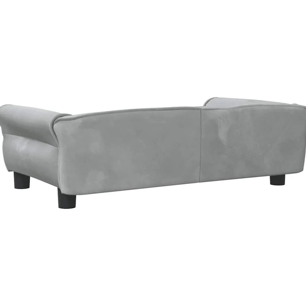 Maison Exclusive - Lit pour chien gris clair 95x55x30 cm velours Online