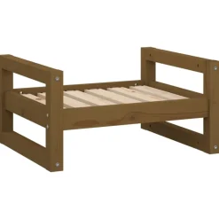 Maison Exclusive Niches, Paniers Et Transports | - Lit pour chien blanc 105,5x75,5x28 cm bois de pin solide