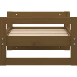 Maison Exclusive Niches, Paniers Et Transports | - Lit pour chien blanc 105,5x75,5x28 cm bois de pin solide