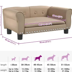 Maison Exclusive Niches, Paniers Et Transports | - Lit pour chien 105,5x75,5x28 cm bois de pin solide