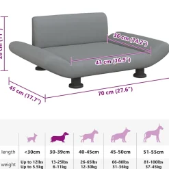 Maison Exclusive Niches, Paniers Et Transports | - Lit pour chien marron 70x40x24 cm velours