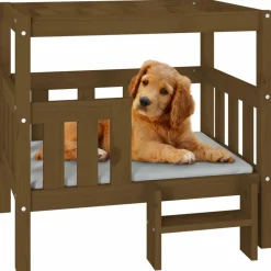 Maison Exclusive Niches, Paniers Et Transports | - Lit pour chien gris clair 70x45x30 cm tissu