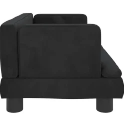 Maison Exclusive Niches, Paniers Et Transports | - Lit pour chien noir 60x40x30 cm velours