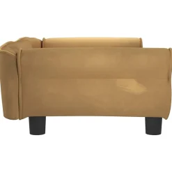 Maison Exclusive Niches, Paniers Et Transports | - Lit pour chien marron 95x55x30 cm velours