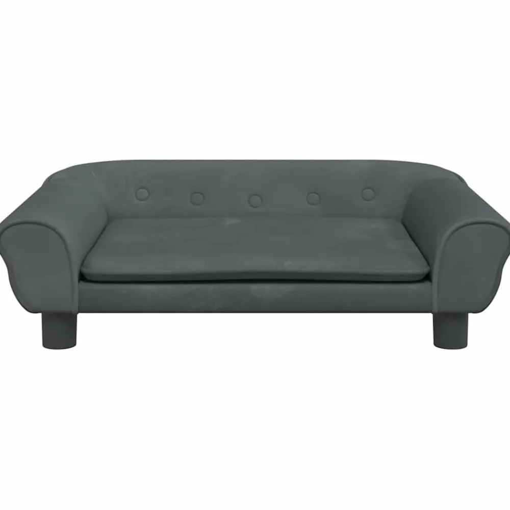 Maison Exclusive Niches, Paniers Et Transports | - Lit pour chien marron 80x45x30 cm similicuir