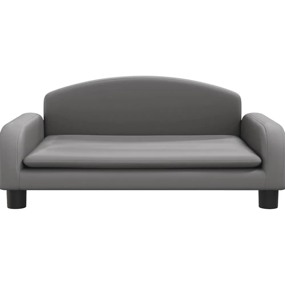 Maison Exclusive Niches, Paniers Et Transports | - Lit pour chien gris 70x45x30 cm similicuir