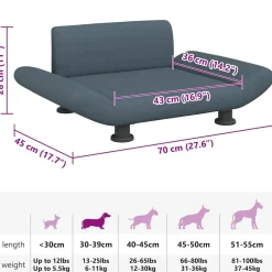 Maison Exclusive Niches, Paniers Et Transports | - Lit pour chien blanc 65,5x50,5x28 cm bois de pin solide