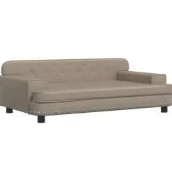 Maison Exclusive Niches, Paniers Et Transports | - Lit pour chien cappuccino 90x53x30 cm similicuir