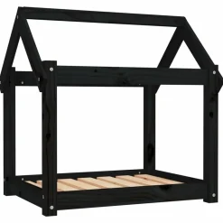 Maison Exclusive - Lit pour chien noir 71x55x70 cm bois de pin solide Best