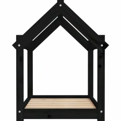 Maison Exclusive - Lit pour chien noir 71x55x70 cm bois de pin solide Best