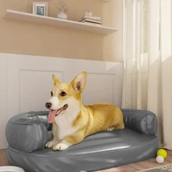 Maison Exclusive - Lit pour chien ergonomique mousse gris 75x53 cm similicuir
