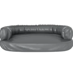Maison Exclusive - Lit pour chien ergonomique mousse gris 75x53 cm similicuir