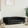 Maison Exclusive Niches, Paniers Et Transports | - Lit pour chien noir 95x55x30 cm similicuir