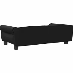Maison Exclusive Niches, Paniers Et Transports | - Lit pour chien noir 95x55x30 cm similicuir