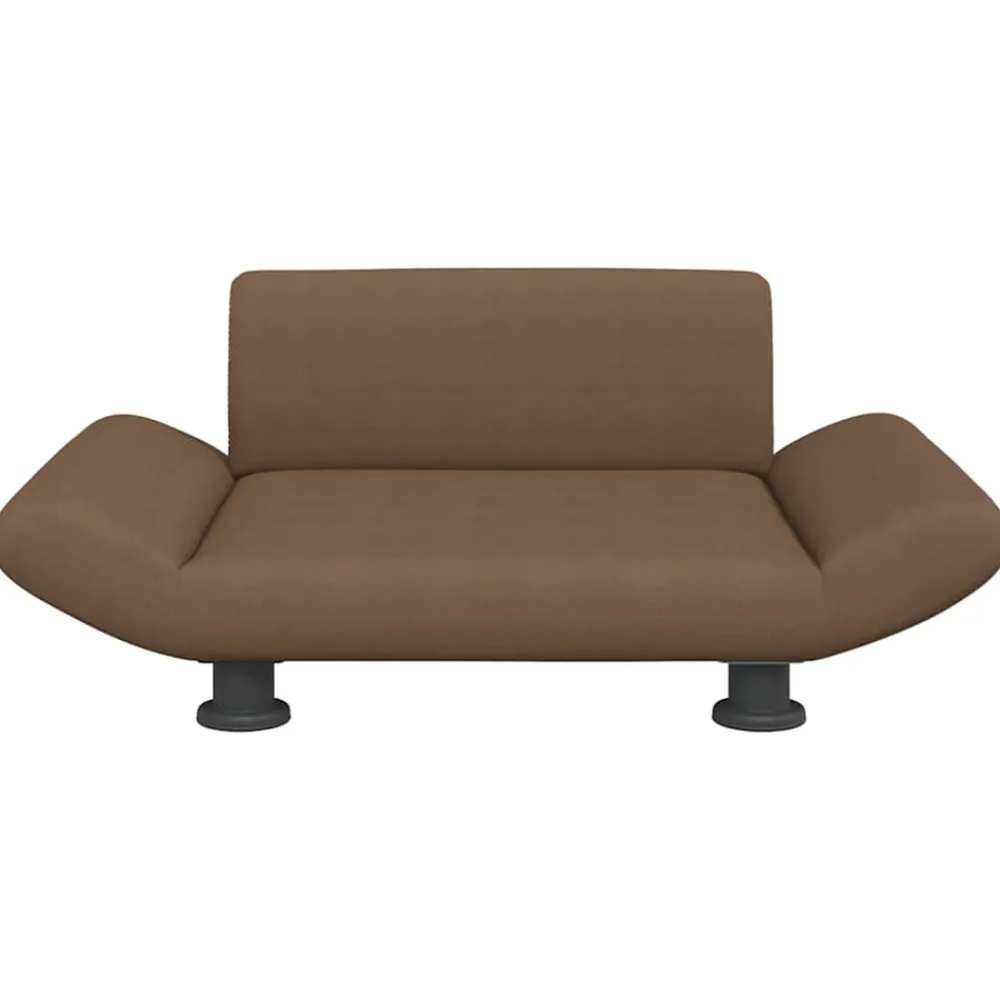 Maison Exclusive Niches, Paniers Et Transports | - Lit pour chien marron 70x45x30 cm tissu