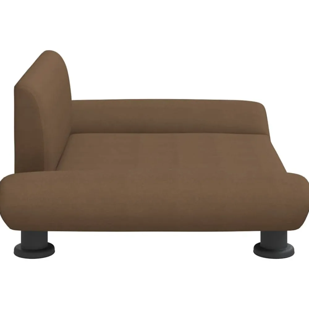 Maison Exclusive Niches, Paniers Et Transports | - Lit pour chien marron 70x45x30 cm tissu