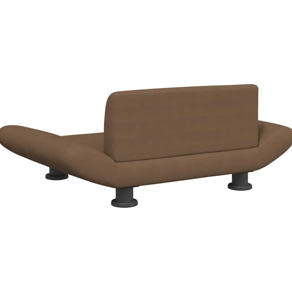 Maison Exclusive Niches, Paniers Et Transports | - Lit pour chien marron 70x45x30 cm tissu