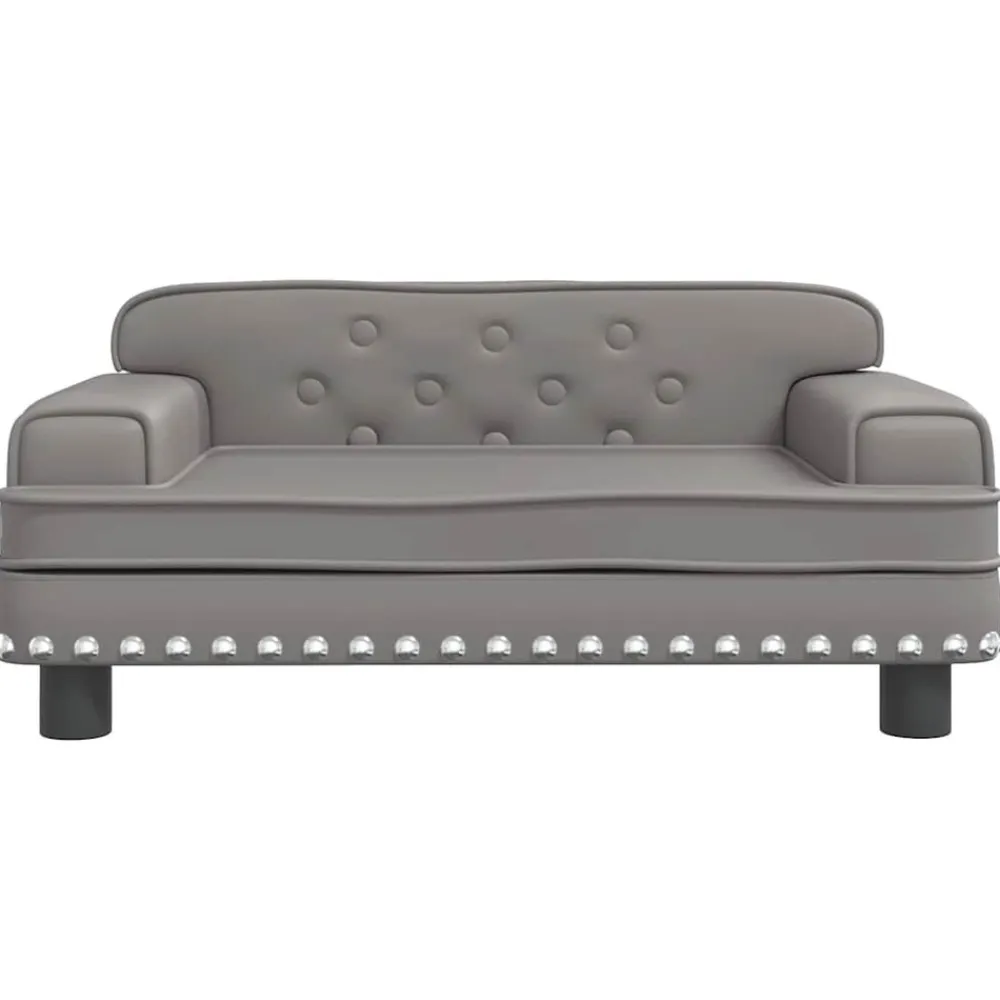 Maison Exclusive - Lit pour chien gris 70x45x30 cm similicuir New