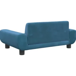 Maison Exclusive - Lit pour chien bleu 70x45x33 cm velours New