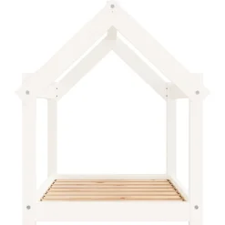 Maison Exclusive - Lit pour chien blanc 81x60x70 cm bois de pin solide Best