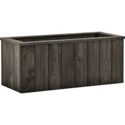 Maison Exclusive - Lit surélevé gris foncé 74x32x30 cm bois de pin massif
