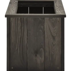 Maison Exclusive - Lit surélevé gris foncé 74x32x30 cm bois de pin massif