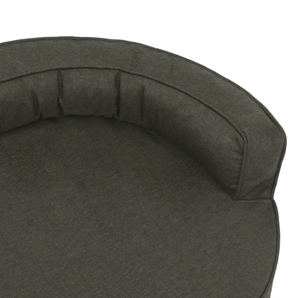 Maison Exclusive Niches, Paniers Et Transports | - Matelas de lit ergonomique pour chien 75x53 cm aspect de lin