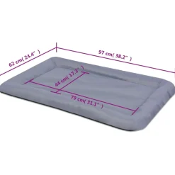 Maison Exclusive Niches, Paniers Et Transports | - Matelas pour chiens taille xxl gris