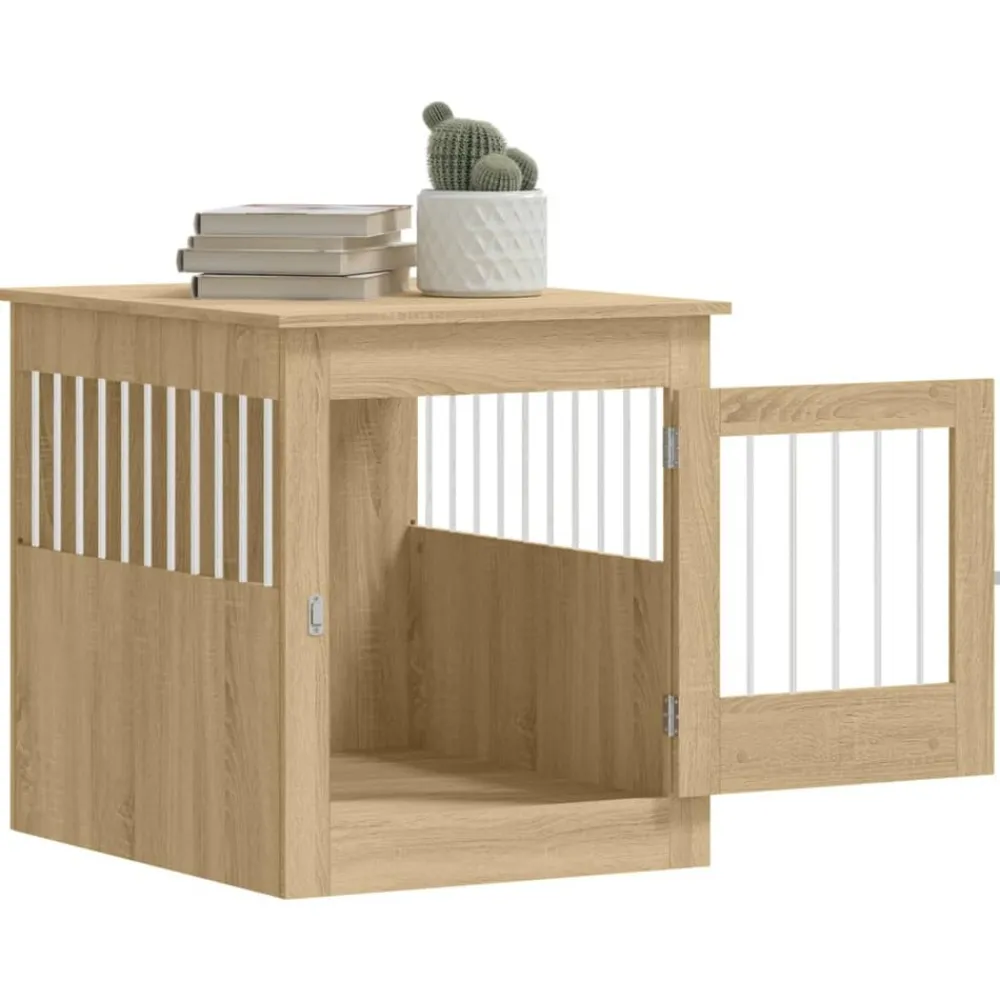Maison Exclusive - Meuble de cage pour chiens chêne sonoma 64,5x80x71 cm Best