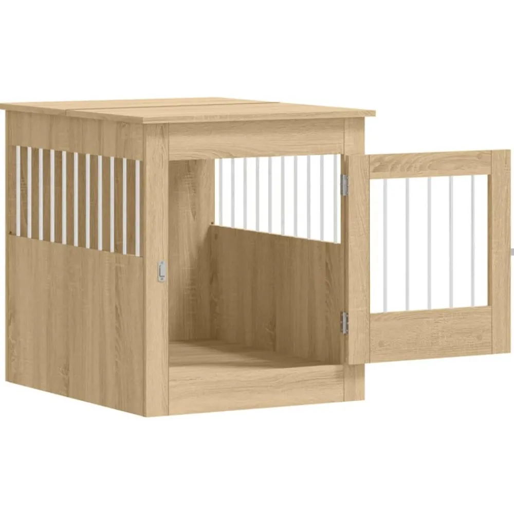 Maison Exclusive - Meuble de cage pour chiens chêne sonoma 64,5x80x71 cm Best