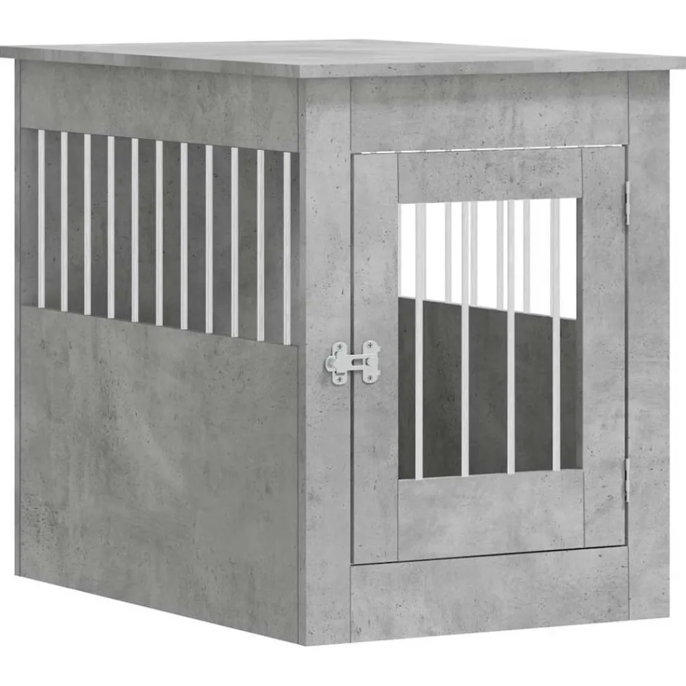 Maison Exclusive - Meuble de cage pour chiens gris béton 55x80x68 cm Sale
