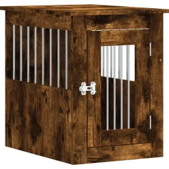 Maison Exclusive - Meuble de cage pour chiens chêne fumé 45x62x59 cm Best